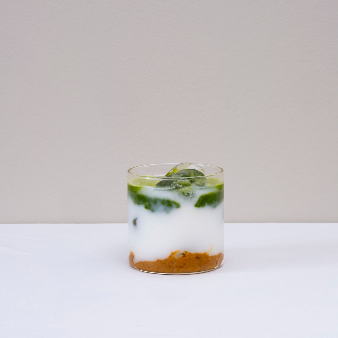 Salted Caramel Iced Matcha